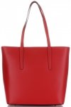 Kožené kabelka klasická Vittoria Gotti červená V967