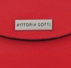 Kožené kabelka listonoška Vittoria Gotti červená V695351
