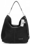 Kožené kabelka shopper bag Vittoria Gotti černá V80051