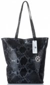 Kožené kabelka shopper bag Vittoria Gotti černá V16299