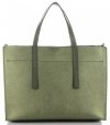 Kožené kabelka kufřík Vittoria Gotti zelená V3223