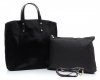Kožené kabelka shopper bag Genuine Leather černá 806576