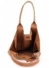 Kožené kabelka shopper bag Genuine Leather zrzavá 801