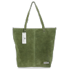 Kožené kabelka shopper bag Vittoria Gotti zelená VG41