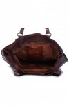 Kožené kabelka shopper bag Vittoria Gotti hnědá V3650