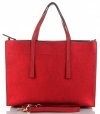 Kožené kabelka kufřík Vittoria Gotti červená V3223