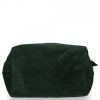 Kožené kabelka shopper bag Genuine Leather lahvově zelená 801