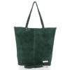 Kožené kabelka shopper bag Vittoria Gotti lahvově zelená VG41