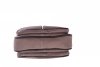 Kožené kabelky listonošky Genuine Leather 3 přihrádky šedá