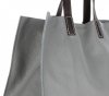 Kožené kabelka univerzální Genuine Leather šedá 691756