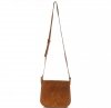 Kožené kabelka listonoška Genuine Leather zrzavá 0003