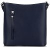 Kožené kabelka listonoška Genuine Leather tmavě modrá 6002