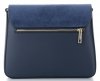 Kožené kabelka listonoška Vittoria Gotti tmavě modrá V71012