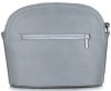 Kožené kabelka listonoška Genuine Leather světle šedá E4098