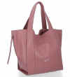 Kožené kabelka univerzální Vittoria Gotti špinavá růžová P29