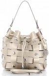 Bőr táska shopper bag Vittoria Gotti arany V5867