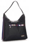 Bőr táska shopper bag Vittoria Gotti tengerkék V75
