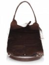 Bőr táska shopper bag Genuine Leather barna 788