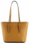 Bőr táska klasszikus Genuine Leather mustár 3303