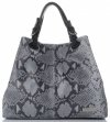 Bőr táska shopper bag Vittoria Gotti világosszürke V898GPIT