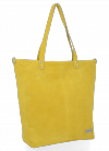 Bőr táska shopper bag Vittoria Gotti sárga VG41