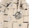 Bőr táska shopper bag Vittoria Gotti bézs V5867