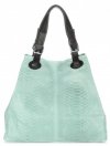 Bőr táska shopper bag Vittoria Gotti menta V2L