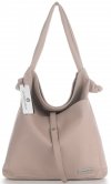 Bőr táska shopper bag Vittoria Gotti piszkos rózsaszín V5701