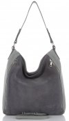 Bőr táska shopper bag Vittoria Gotti világosszürke V3368