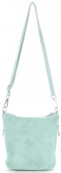 Bőr táska levéltáska Genuine Leather menta 85A