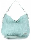 Bőr táska shopper bag Vittoria Gotti menta V80013