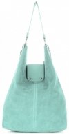Bőr táska shopper bag Vittoria Gotti menta V3292C