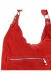 Bőr táska univerzális Genuine Leather piros 8309