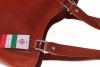 Bőr táska borítéktáska Genuine Leather vörös 839