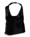 Bőr táska shopper bag Vera Pelle fekete A1