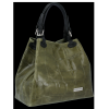 Bőr táska shopper bag Vittoria Gotti khaki V692754