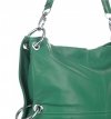 Bőr táska shopper bag Vera Pelle zöld V25