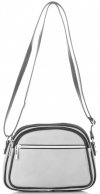 Bőr táska levéltáska Genuine Leather világosszürke 5100