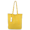 Bőr táska shopper bag Vittoria Gotti sárga V6590C