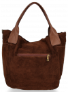 Bőr táska univerzális Genuine Leather barna 811746
