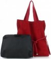 Bőr táska shopper bag Vittoria Gotti piros V26A