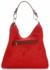 Bőr táska univerzális Genuine Leather piros 17