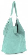 Bőr táska shopper bag Vittoria Gotti menta V3292C
