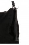 Bőr táska shopper bag Vera Pelle fekete 8502