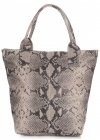Bőr táska shopper bag Vittoria Gotti szürke V15