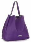 Bőr táska shopper bag Vittoria Gotti szilvakék V230