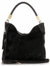 Bőr táska univerzális Genuine Leather fekete 8078