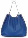 Bőr táska shopper bag Vittoria Gotti kobalt V230