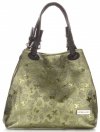 Bőr táska shopper bag Vittoria Gotti zöld V2053