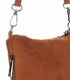 Bőr táska levéltáska Genuine Leather vörös 85A